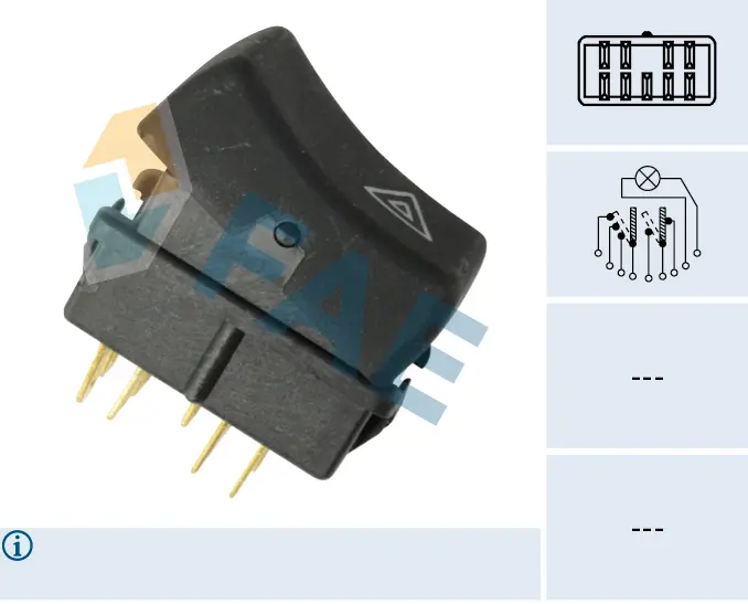 Interrupteur de signal de détresse FAE 61270