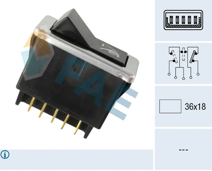 Interrupteur d'essuie-glace FAE 62500