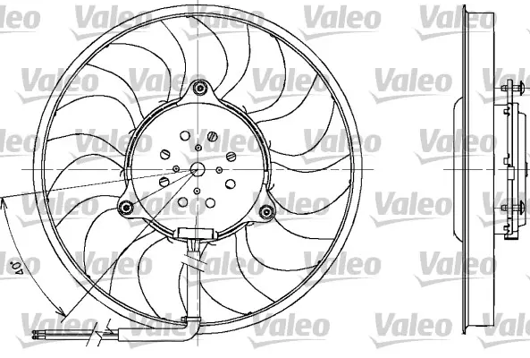 Ventilateur, refroidissement du moteur VALEO 698611