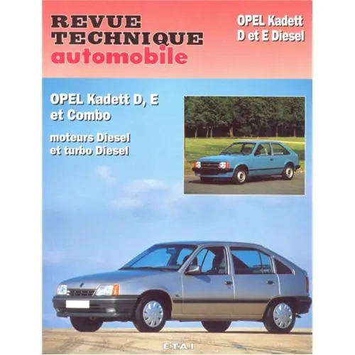 Revue technique pour Opel Kadett diesel d et e de 82 à 90