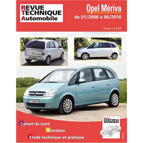 Revue technique pour Opel Meriva 01-2006 jusqu'à 06-2010 1.3 cdti