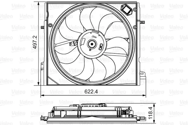 Ventilateur, refroidissement du moteur VALEO 698582